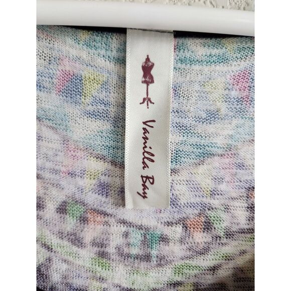 Vanilla Bay Womens Sz M Maxi Dress Sleeveless Rainbow Geometric Top - Picture 2 of 3